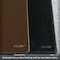Dacasso Chocolate Brown Leatherette 38" x 24" Desk Mat without Rails PR-3432 - alternate 3